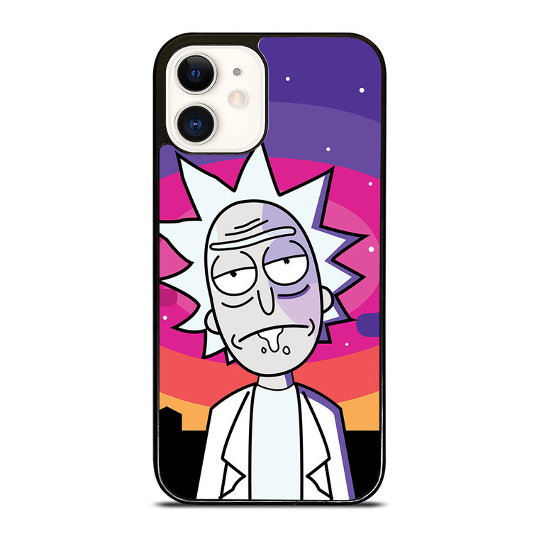 RICK AND MORTY PURPLE ART iPhone 12 Case Cover