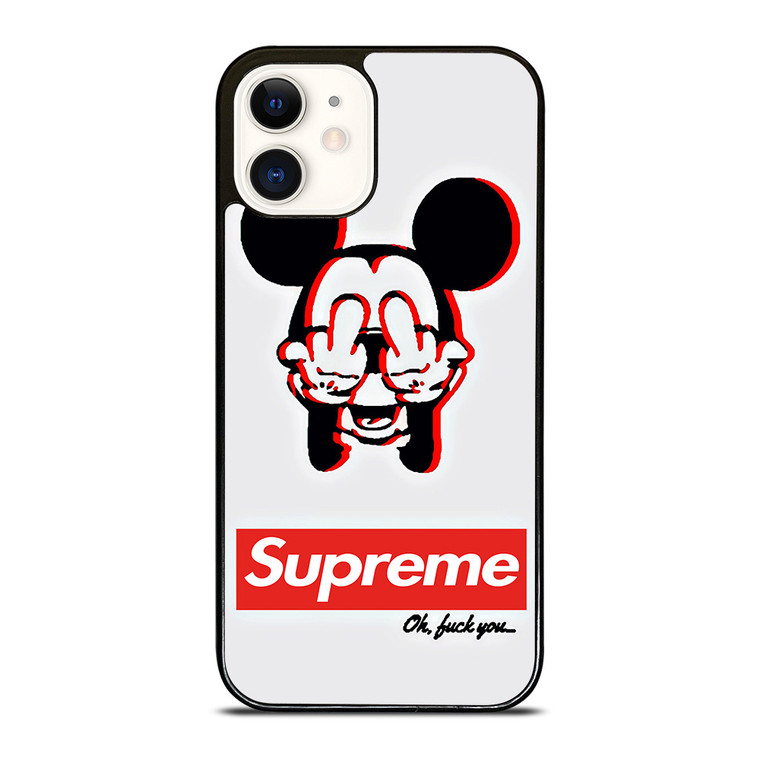 SUPREME MICKEY MOUSE iPhone 12 Case Cover
