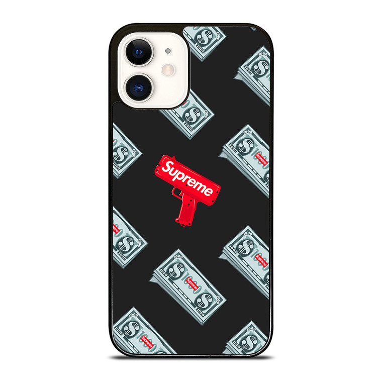 SUPREME MONEY GUN iPhone 12 Case Cover