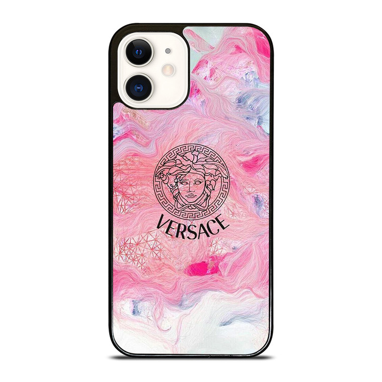 VERSACE LOGO ABSTRACT COLOR iPhone 12 Case Cover