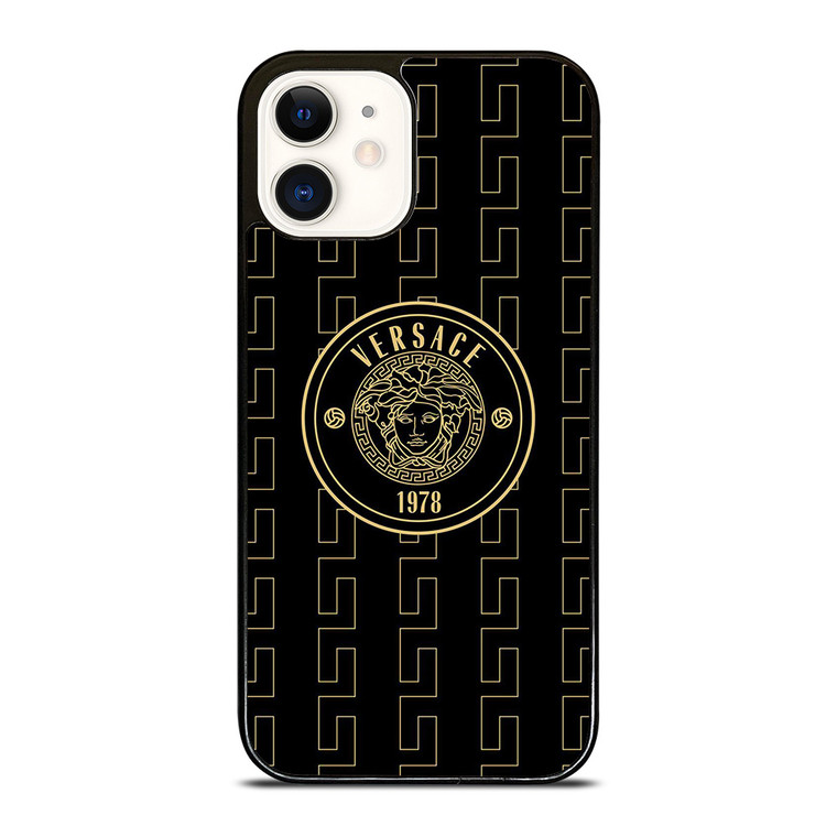 VERSACE MEDUSA BLACK iPhone 12 Case Cover