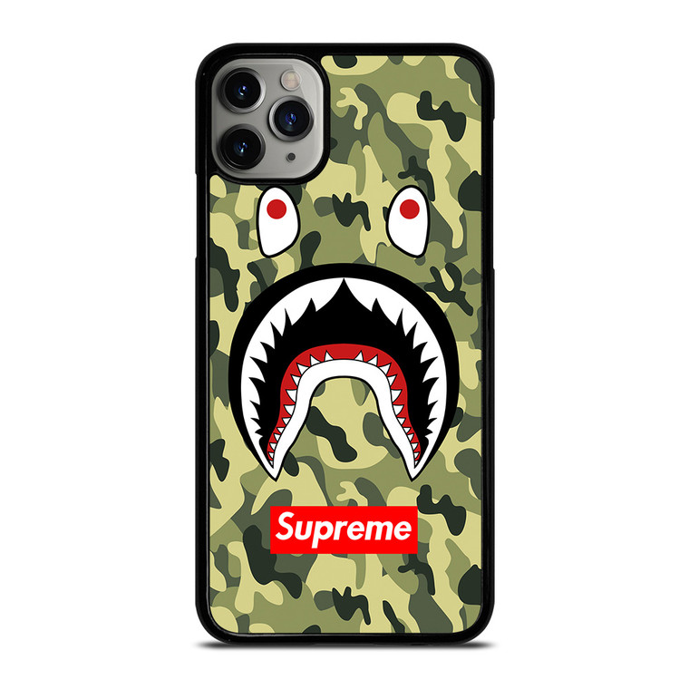 BAPE BATHING CAMO SHARK SUPREME iPhone 11 Pro Max Case Cover
