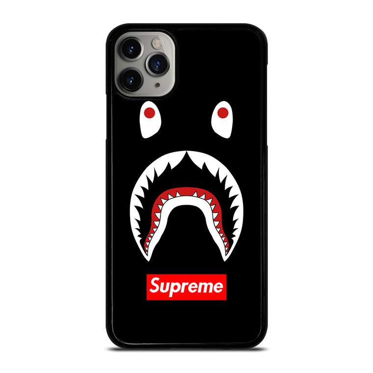 BAPE CAMO SHARK SUPREME BLACK iPhone 11 Pro Max Case Cover