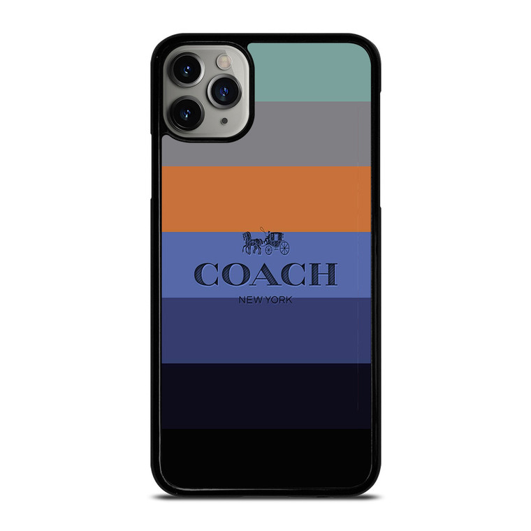 COACH NEW YORK STRIPES iPhone 11 Pro Max Case Cover
