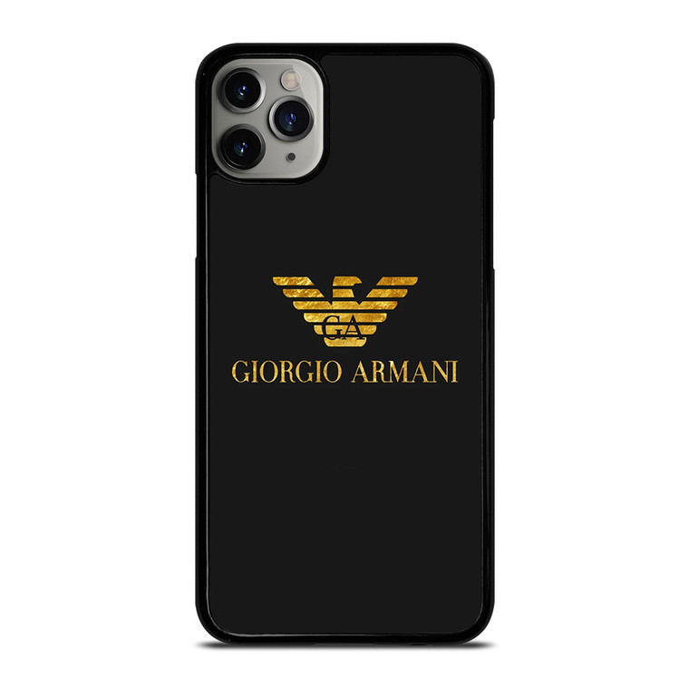GIORGIO ARMANI LOGO GOLD iPhone 11 Pro Max Case Cover