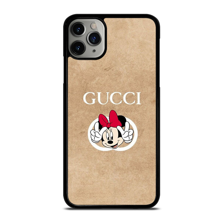 GUCCI LOGO PATTERN DISNEY MINNIE MOUSE iPhone 11 Pro Max Case Cover