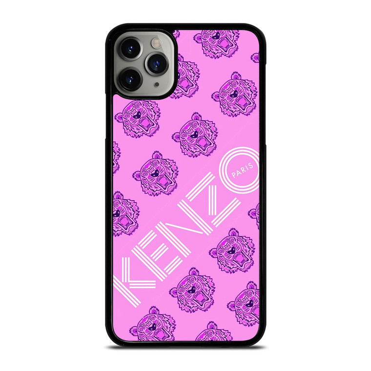 KENZO PARIS LOGO PINK TIGER ICON iPhone 11 Pro Max Case Cover