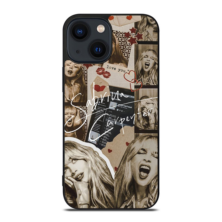 SABRINA CARPENTER BROWN COLLAGE  iPhone 14 Plus Case Cover