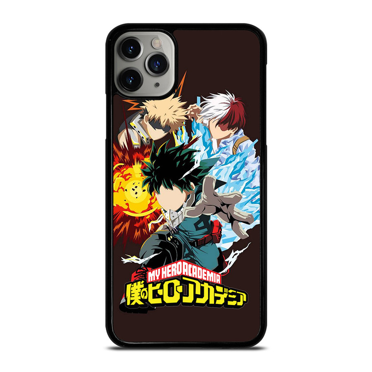MY HERO ACADEMIA DEKU TODOROKI AND BAKUGOU iPhone 11 Pro Max Case Cover MY HERO ACADEMIA DEKU TODOROKI AND BAKUGOU iPhone 11 Pro Max Case Cover