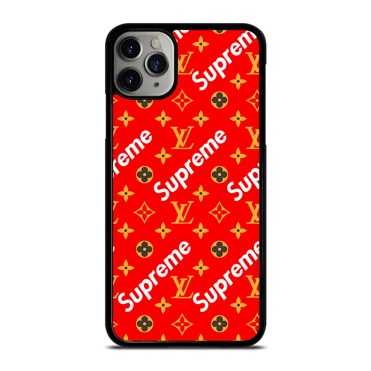 NEW SUPREME RED GOLD PATTERN iPhone 11 Pro Max Case Cover