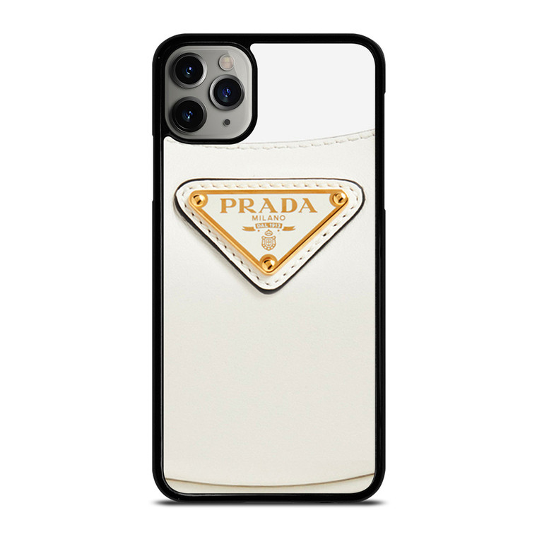 PRADA MILANO LOGO WHITE iPhone 11 Pro Max Case Cover