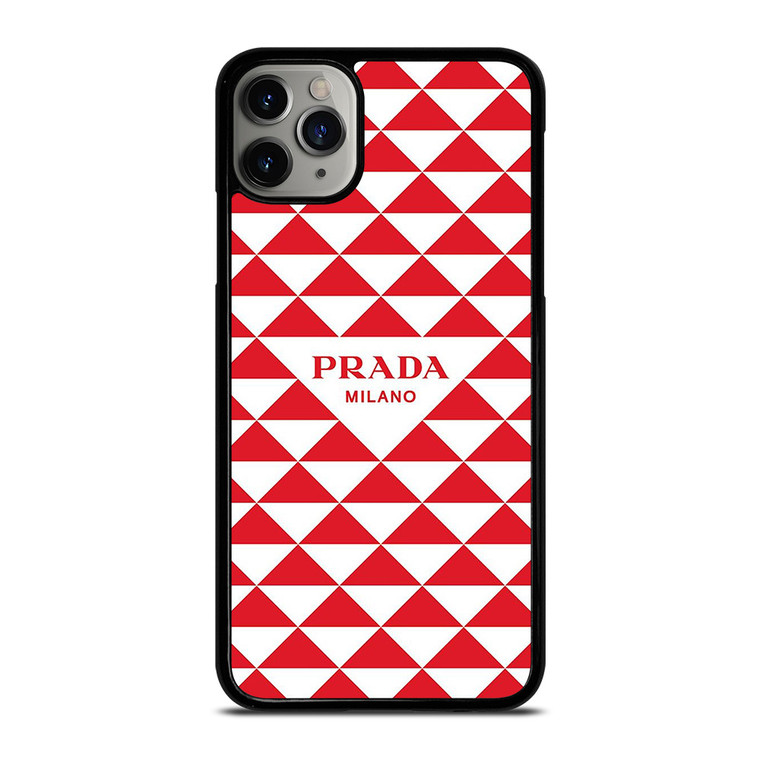 PRADA MILANO RED TRIANGLE iPhone 11 Pro Max Case Cover
