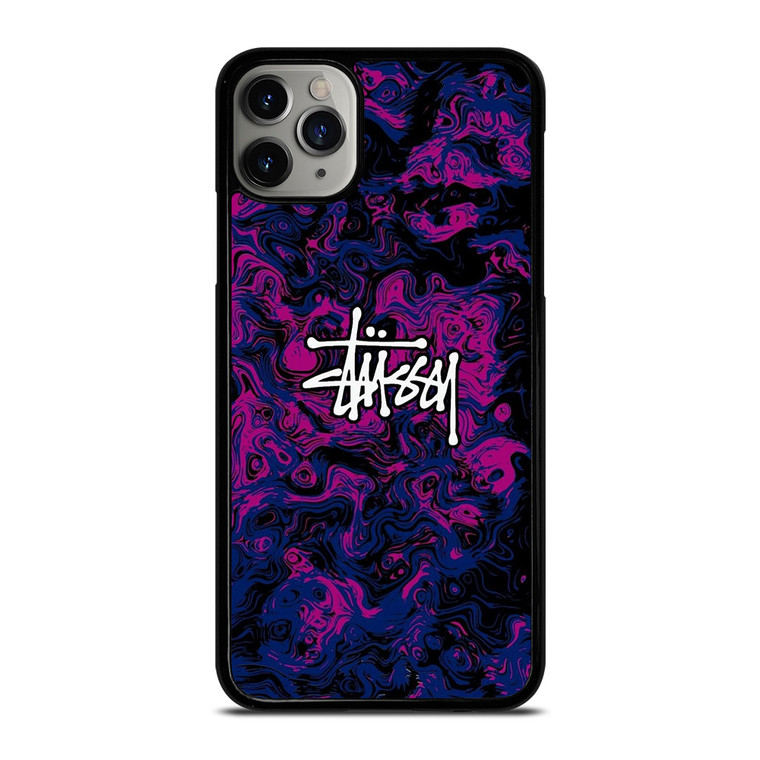 STUSSY PURPLE LOGO iPhone 11 Pro Max Case Cover