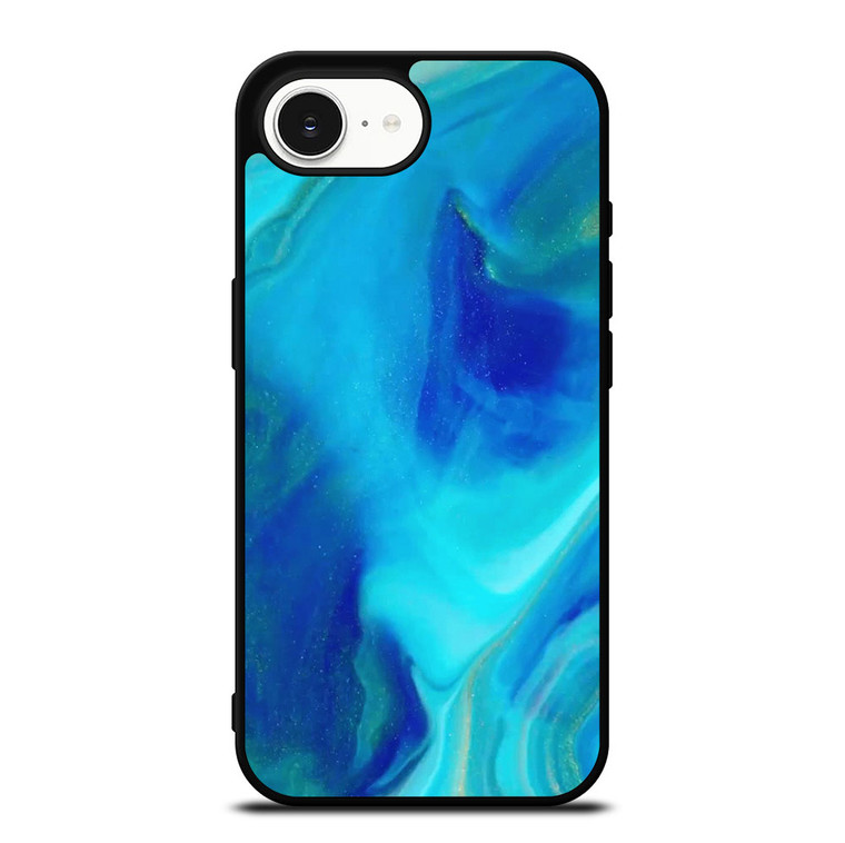 BLUE LIQUID TEXTURE iPhone 16e Case Cover
