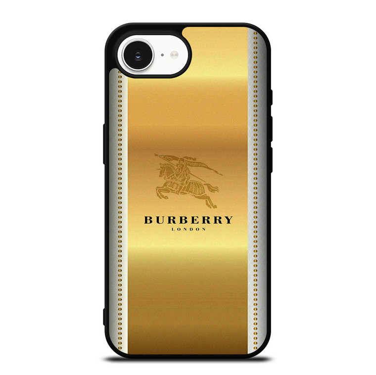 BURBERRY LONDON GOLD LOGO iPhone 16e Case Cover