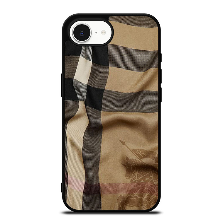 BURBERRY LONDON PATTERN SCARF FABRIC iPhone 16e Case Cover