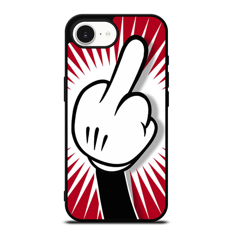 DISNEY MICKEY MOUSE MIDDLE FINGER FUNNY iPhone 16e Case Cover