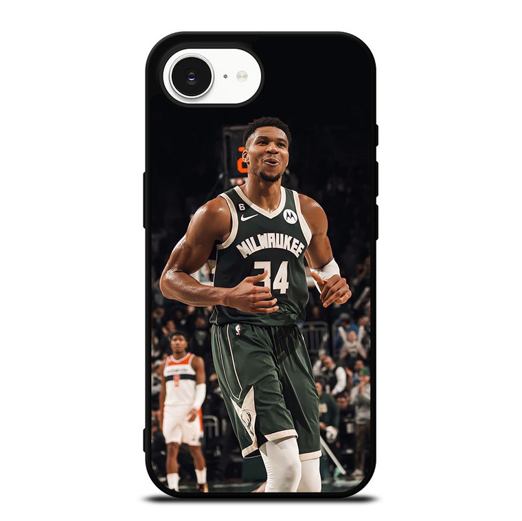 GIANNIS ANTETOKOUNMPO MILWAUKEE BUCKS BASKET iPhone 16e Case Cover GIANNIS ANTETOKOUNMPO MILWAUKEE BUCKS BASKET iPhone 16e Case Cover