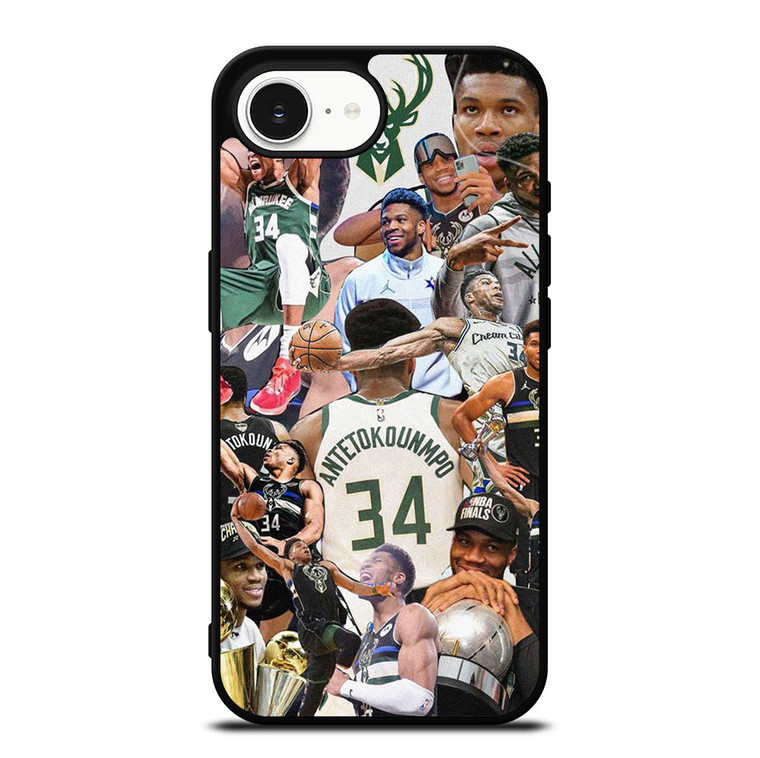 GIANNIS ANTETOKOUNMPO MILWAUKEE BUCKS COLLAGE iPhone 16e Case Cover GIANNIS ANTETOKOUNMPO MILWAUKEE BUCKS COLLAGE iPhone 16e Case Cover