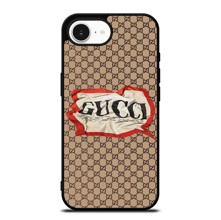 GUCCI LOGO PATTERN HEARTBREAKER iPhone 16e Case Cover