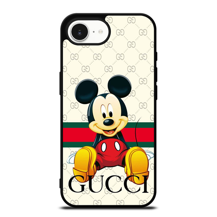 GUCCI LOGO PATTERN MICKEY MOUSE DISNEY iPhone 16e Case Cover