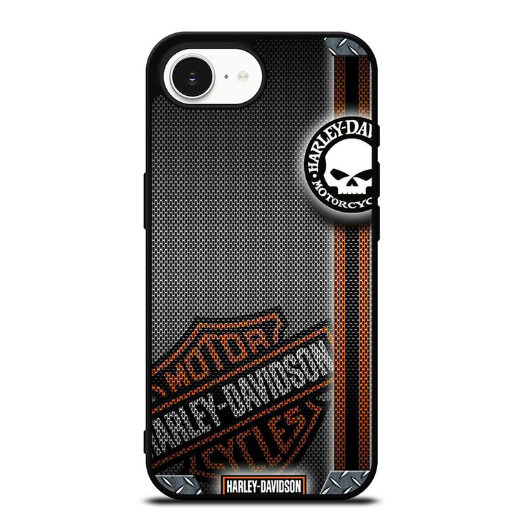 HARLEY DAVIDSON LOGO METAL TEXTURE iPhone 16e Case Cover