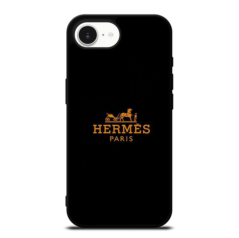 HERMES PARIS LOGO BLACK iPhone 16e Case Cover