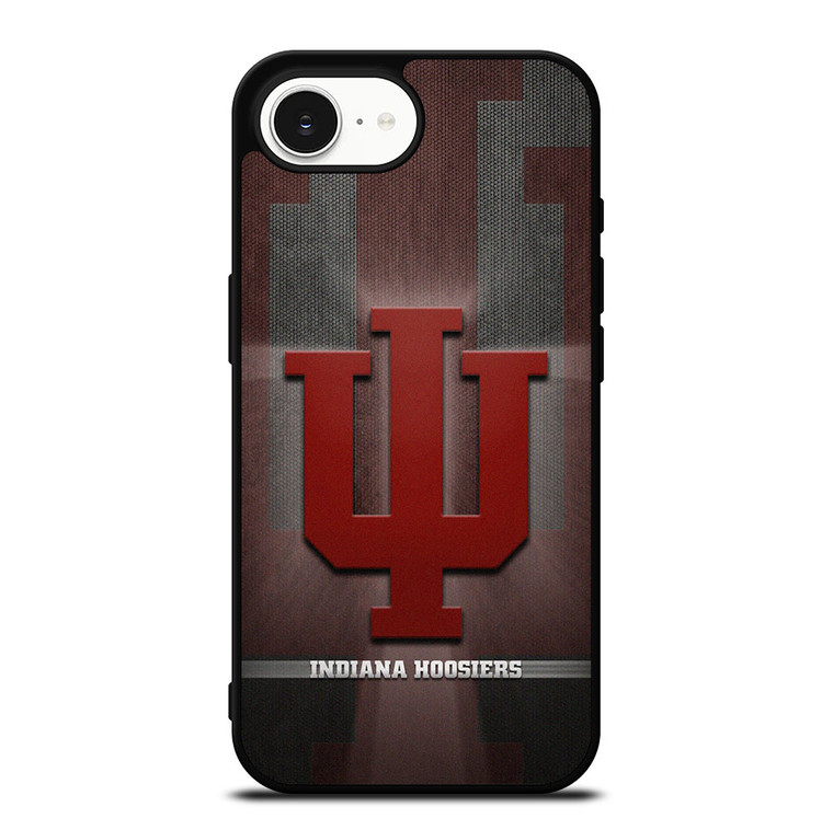 INDIANA HOOSIERS BASKETBALL METAL LOGO iPhone 16e Case Cover