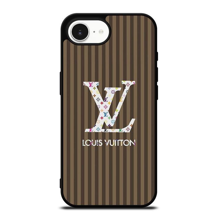 LOUS VUITTON LOGO LV BROWN STRIPES ICON iPhone 16e Case Cover LOUS VUITTON LOGO LV BROWN STRIPES ICON iPhone 16e Case Cover
