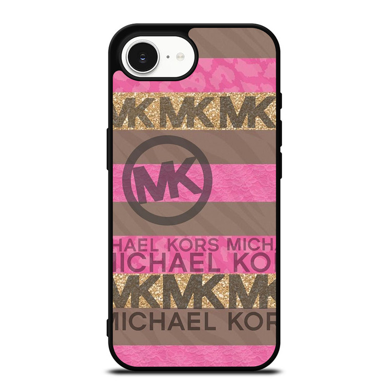 MICHAEL KORS PINK STRIP LOGO iPhone 16e Case Cover
