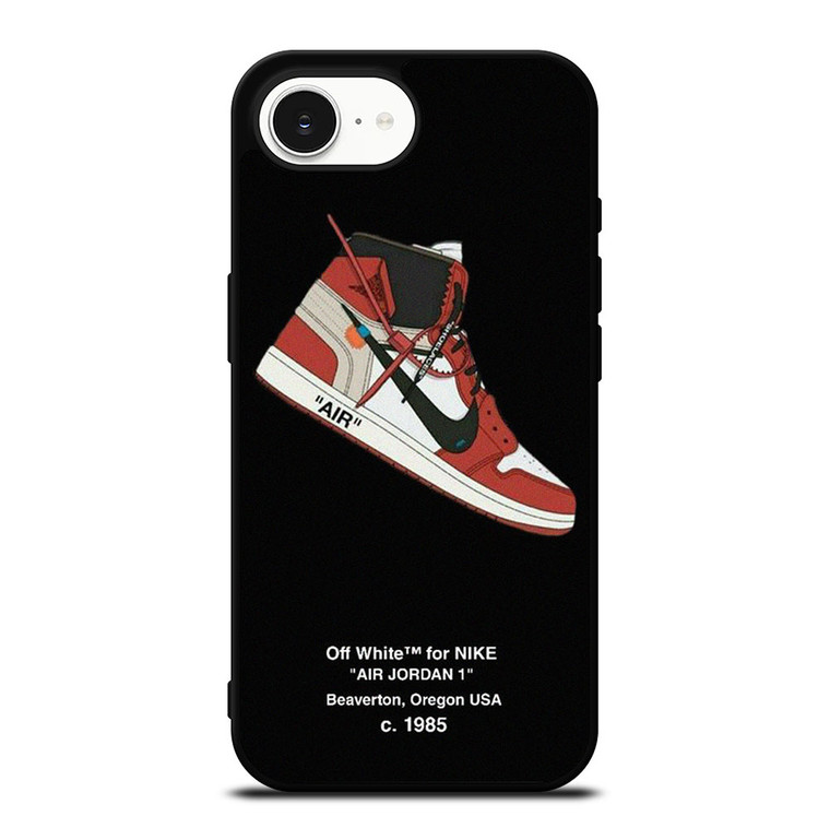 NIKE AIR JORDAN 1 OFF WHITE iPhone 16e Case Cover
