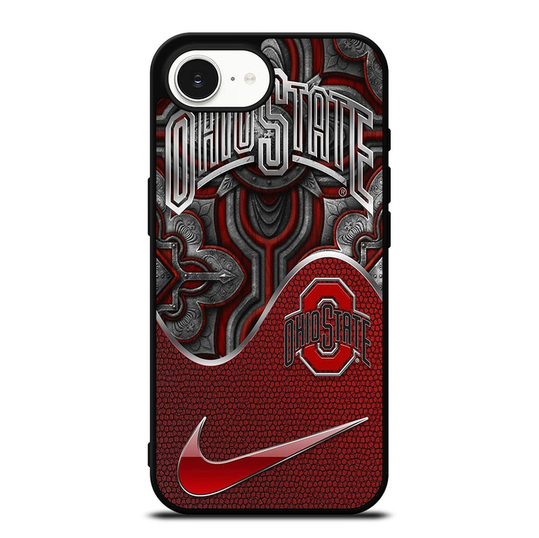 OHIO STATE BUCKEYES METAL EMBLEM iPhone 16e Case Cover