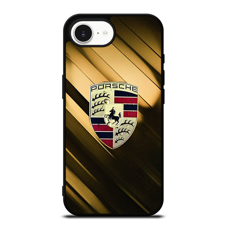PORSCHE GOLD LOGO iPhone 16e Case Cover
