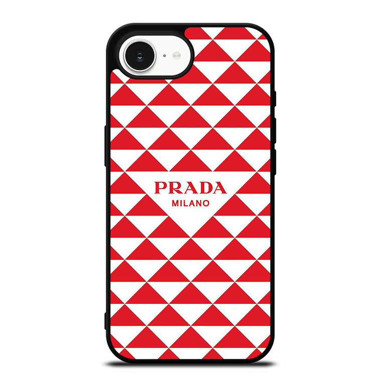 PRADA MILANO RED TRIANGLE iPhone 16e Case Cover