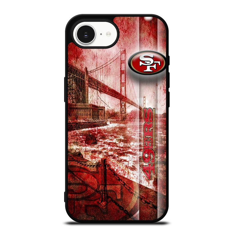SAN FRANCISCO 49ERS GRUNGE LOGO iPhone 16e Case Cover