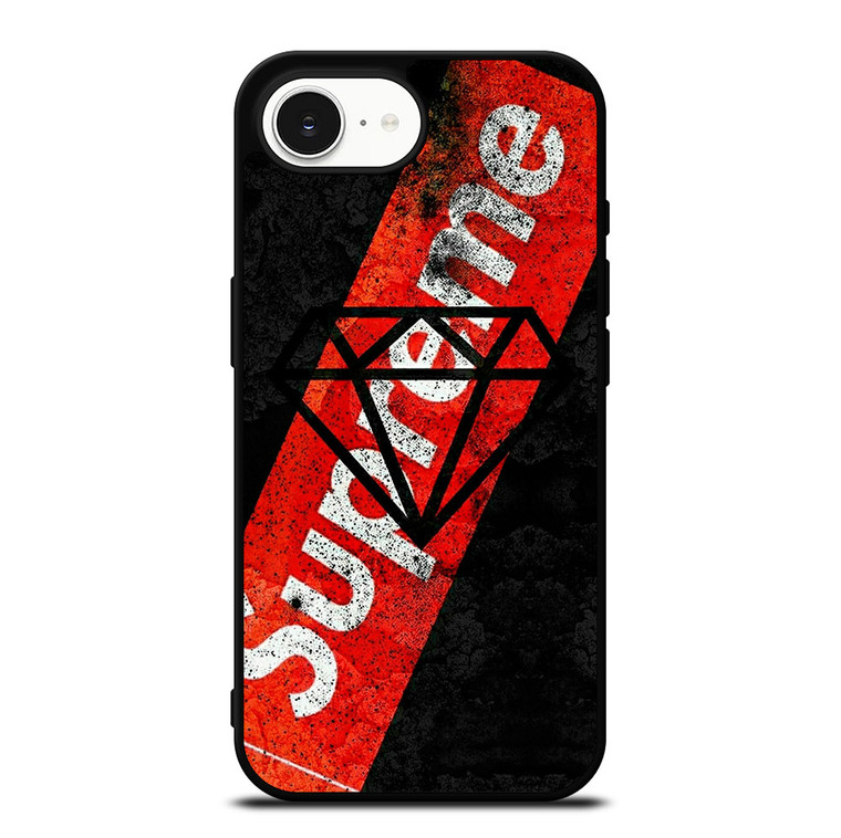 SUPREME DIAMOND SUPPLY CO BLACK iPhone 16e Case Cover