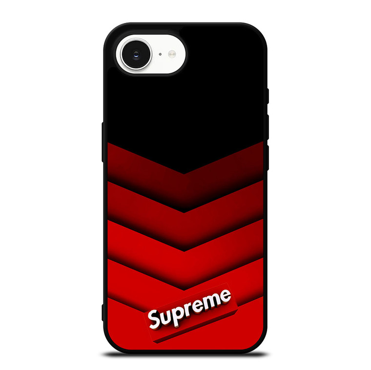 SUPREME RED PATTERN iPhone 16e Case Cover