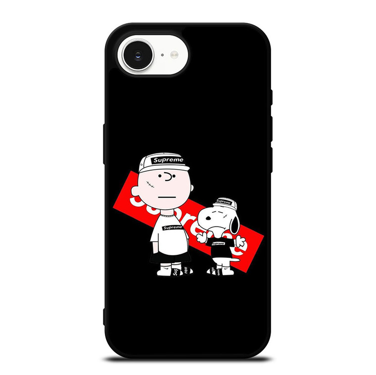 SUPREME SNOOPY AND CHARLIE BROWN iPhone 16e Case Cover