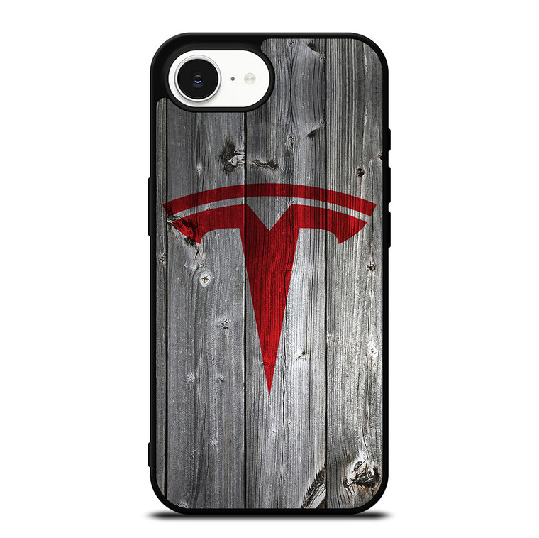 TESLA WOODEN LOGO iPhone 16e Case Cover