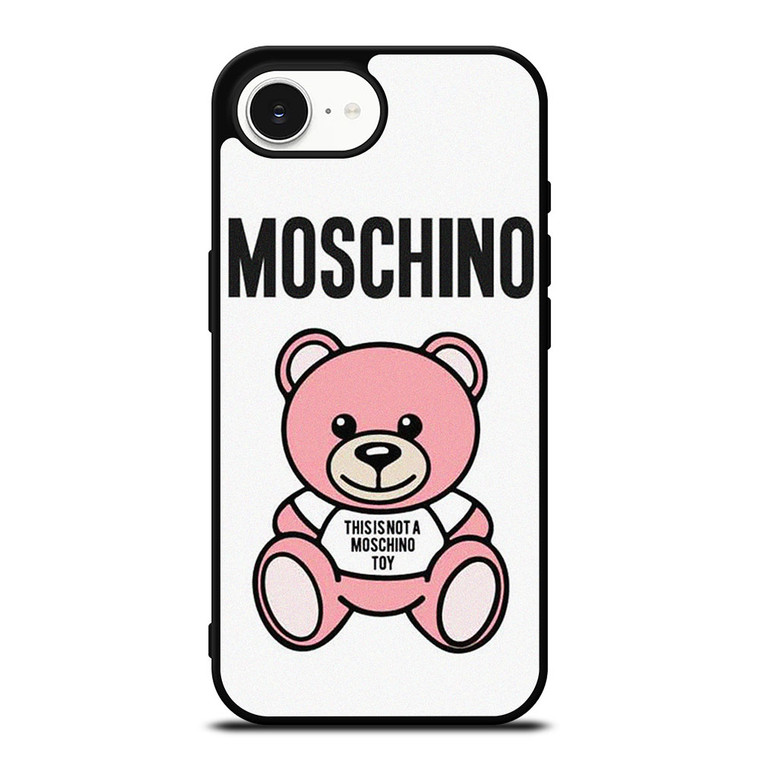 THIS IS NOT MOSCHINO TOY BEAR PINK iPhone 16e Case Cover THIS IS NOT MOSCHINO TOY BEAR PINK iPhone 16e Case Cover