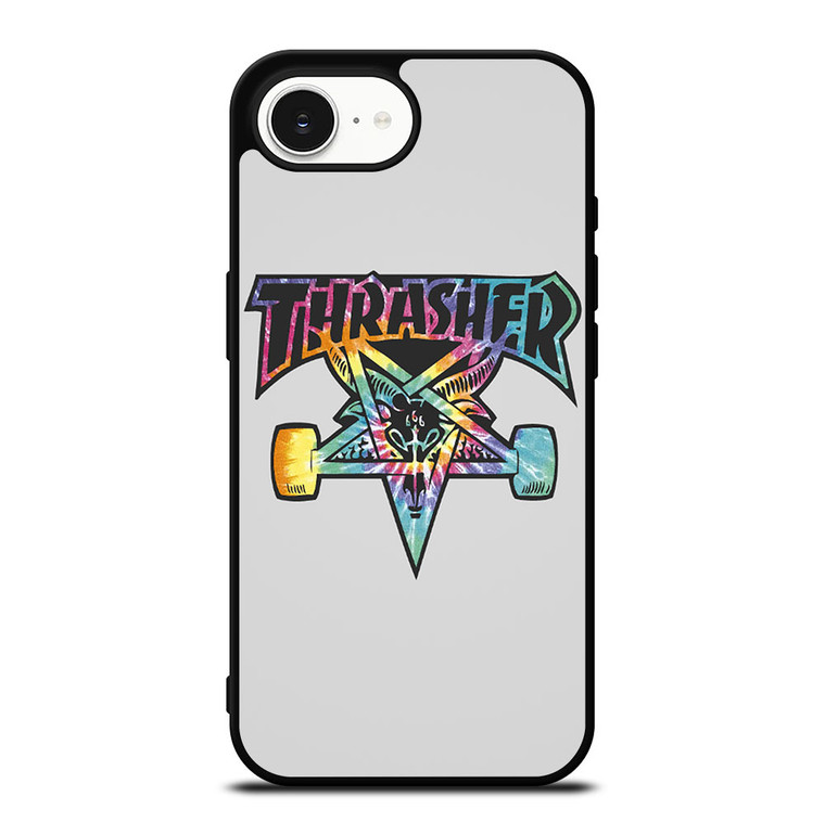THRASHER SKATEBOARD TIE DYE LOGO iPhone 16e Case Cover