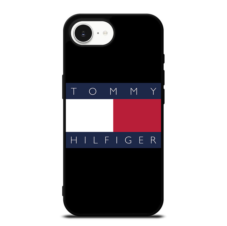 TOMMY HILFIGER BLACK LOGO iPhone 16e Case Cover