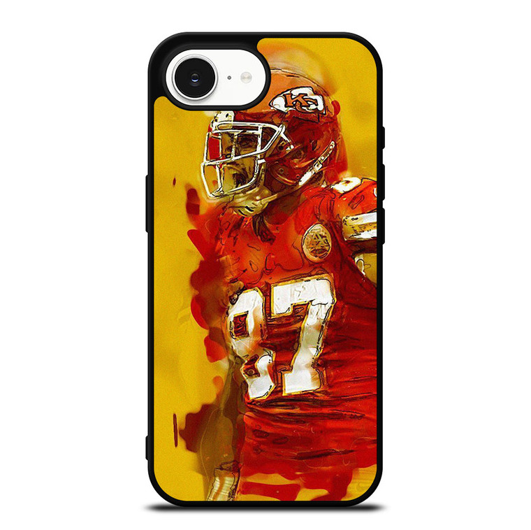 TRAVIS KELCE KANSAS CITY CHIEFS ART iPhone 16e Case Cover