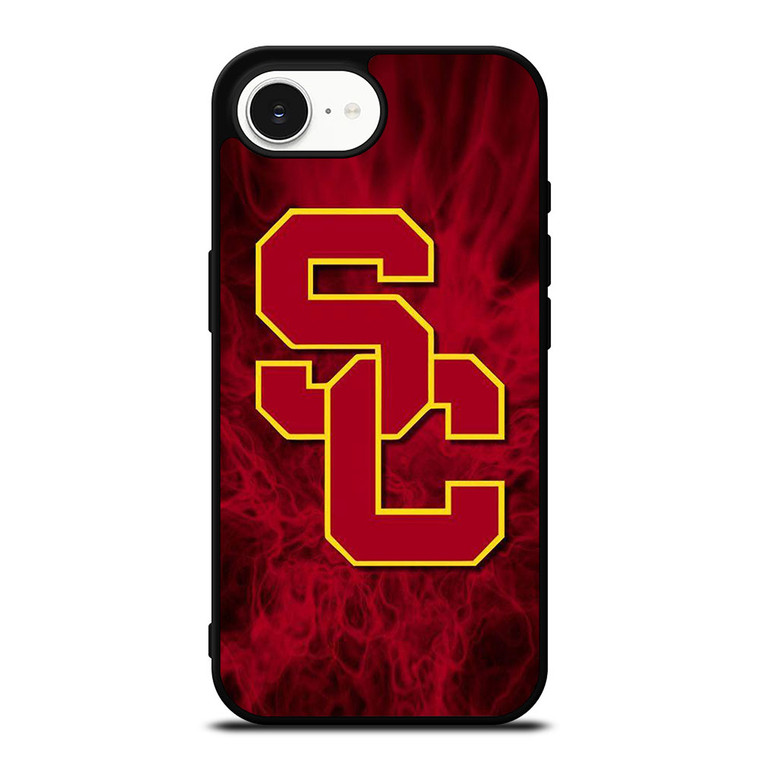 USC TROJANS RED SMOKED LOGO iPhone 16e Case Cover USC TROJANS RED SMOKED LOGO iPhone 16e Case Cover