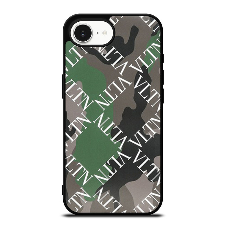 VALENTINO CAMO PATTERN iPhone 16e Case Cover VALENTINO CAMO PATTERN iPhone 16e Case Cover