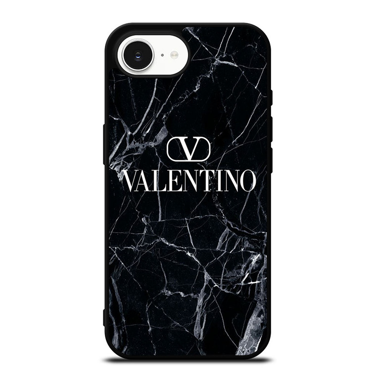 VALENTINO LOGO BLACK MARBLE iPhone 16e Case Cover VALENTINO LOGO BLACK MARBLE iPhone 16e Case Cover