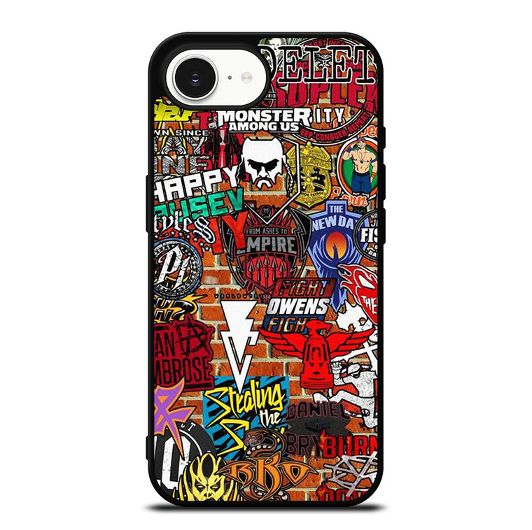 WWE WRESTLING SHIELD SYMBOL COLLAGE iPhone 16e Case Cover WWE WRESTLING SHIELD SYMBOL COLLAGE iPhone 16e Case Cover