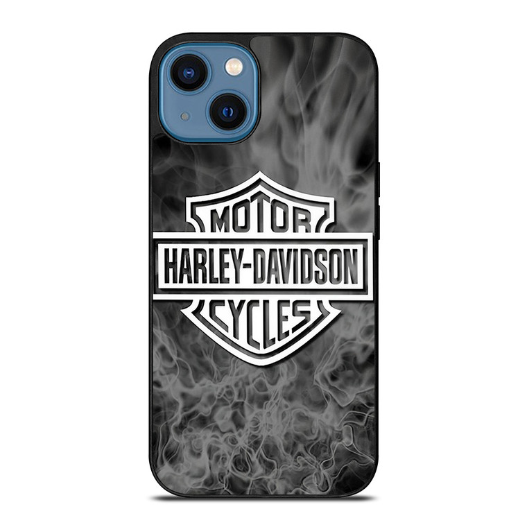 HARLEY DAVIDSON MOTORCYCLES SMOKE LOGO  iPhone 14 Case Cover