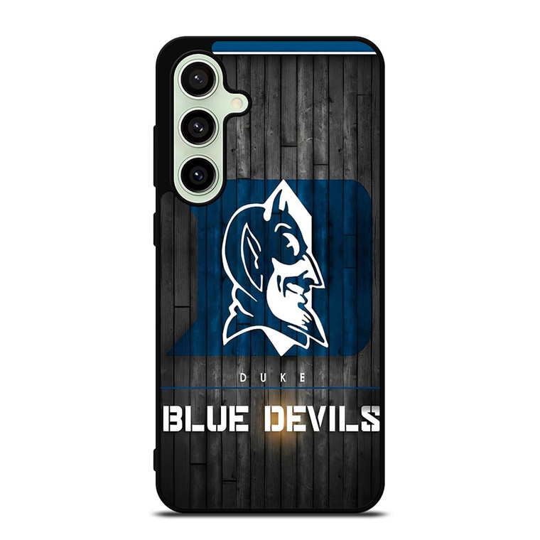 DUKE BLUE DEVILS BASKETBALL WOODEN LOGO Samsung Galaxy S24 FE Case Cover