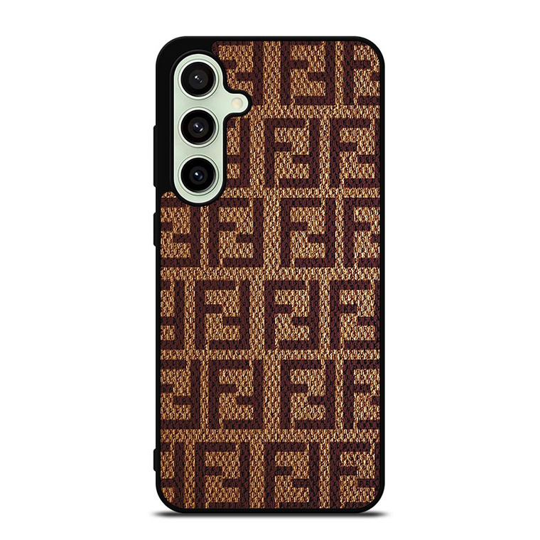 FENDI PATTERN LOGO BROWN Samsung Galaxy S24 FE Case Cover FENDI PATTERN LOGO BROWN Samsung Galaxy S24 FE Case Cover